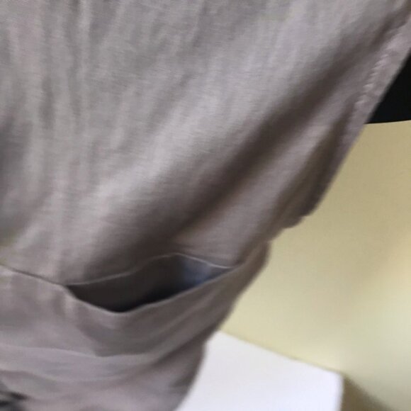 HELMUT LANG Tie Front Sleeveless Cotton Button Up Shirt Top Minimalist Neutral S - Picture 10 of 14